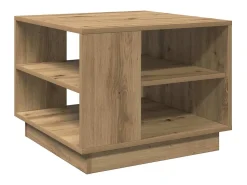 Mesa De Centro*vidaxl Mesa centro 55x55x42 cm derivados de madeira carvalho artisiano Natural claro