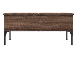 vidaxl Mesa centro 100x50x45cm deriv. madeira/metal carvalho^ Mesa De Centro