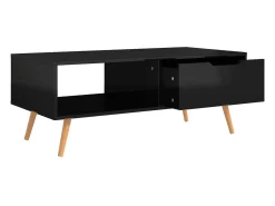 Mesa centro 100x49,5x43cm derivados de madeira brilhante PT201647^ Mesa De Centro