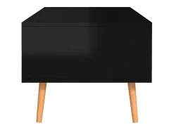 Mesa De Centro*vidaxl Mesa centro 100x49,5x43cm derivados de madeira brilhante Preto