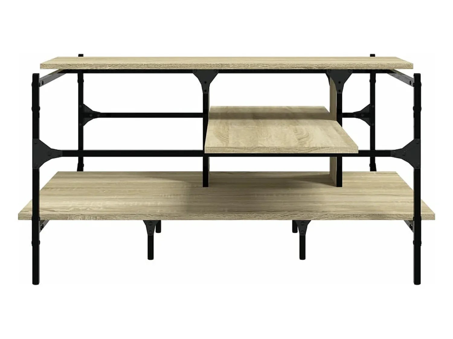 Mesa De Centro*vidaxl Mesa centro 100x100x48,5cm derivados madeira de carvalho sonoma Natural claro
