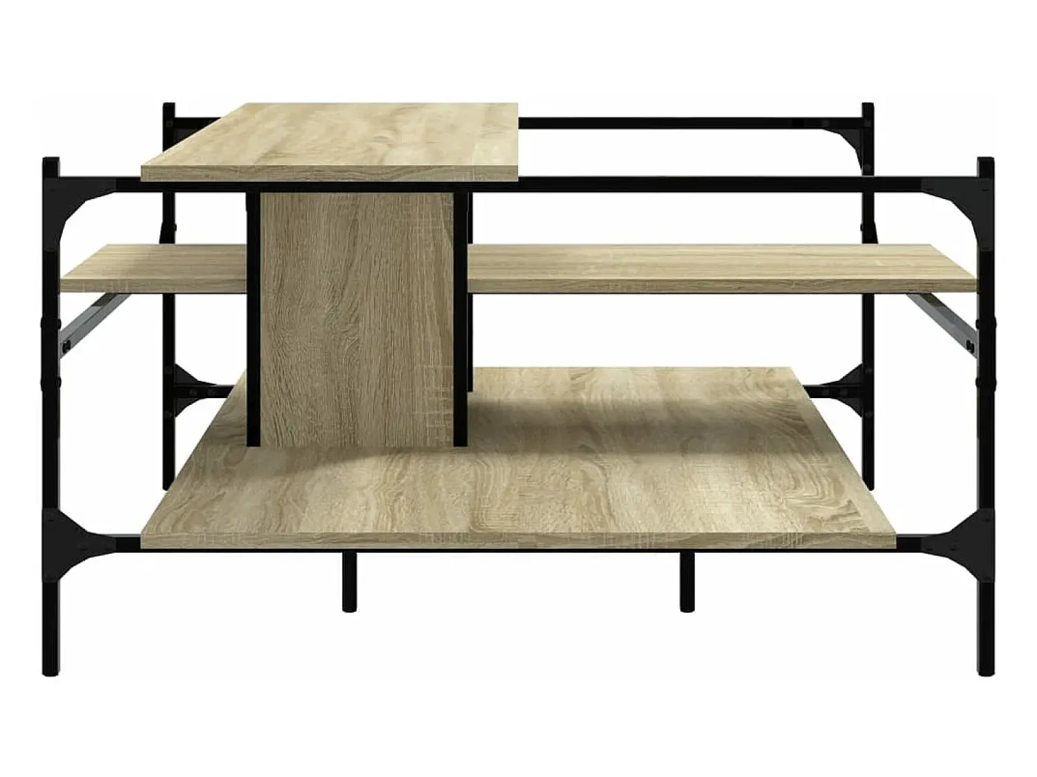 Mesa De Centro*vidaxl Mesa centro 100x100x48,5cm derivados madeira de carvalho sonoma Natural claro