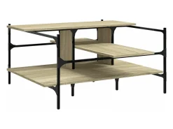 Mesa De Centro*vidaxl Mesa centro 100x100x48,5cm derivados madeira de carvalho sonoma Natural claro
