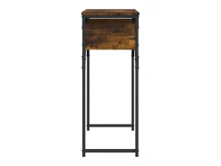 Consola| Mesa consola c/ prateleira derivados de madeira carvalho fumado PT564409 Castanho