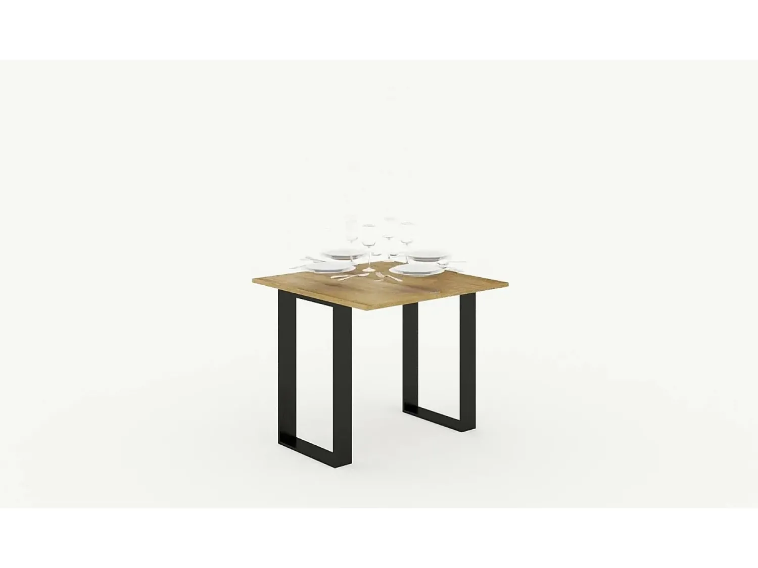 Clearance ITAMOBY Mesa consola com abertura do livro 90x45/90 cm Tecno Libra Carvalho Natural quadro Antracite Natural claro