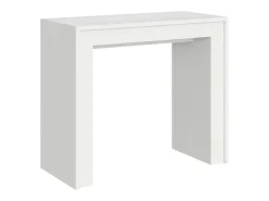 ITAMOBY Mesa consola extensível 90x42/302 cm Mia Cinza Branca^ Consola