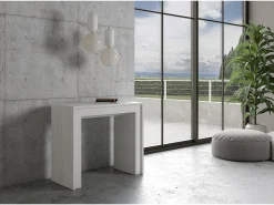 ITAMOBY Mesa consola extensível 90x42/302 cm Mia Cinza Branca^ Consola