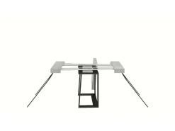 Consola|ITAMOBY Mesa consola extensível 90x40/288 cm Asia Cimento quadro Antracite Cinzento