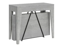 Discount Ityhome Mesa consola extensível 90x42/302 cm Zima cimento Cinzento