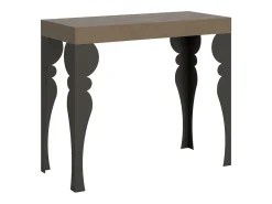ITAMOBY Mesa consola extensível 90x40/300 cm Paxon Tortora quadro Antracite^ Consola
