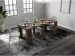 Online Ityhome Mesa consola extensível 90x48/308 cm Anvar nogueira Castanho