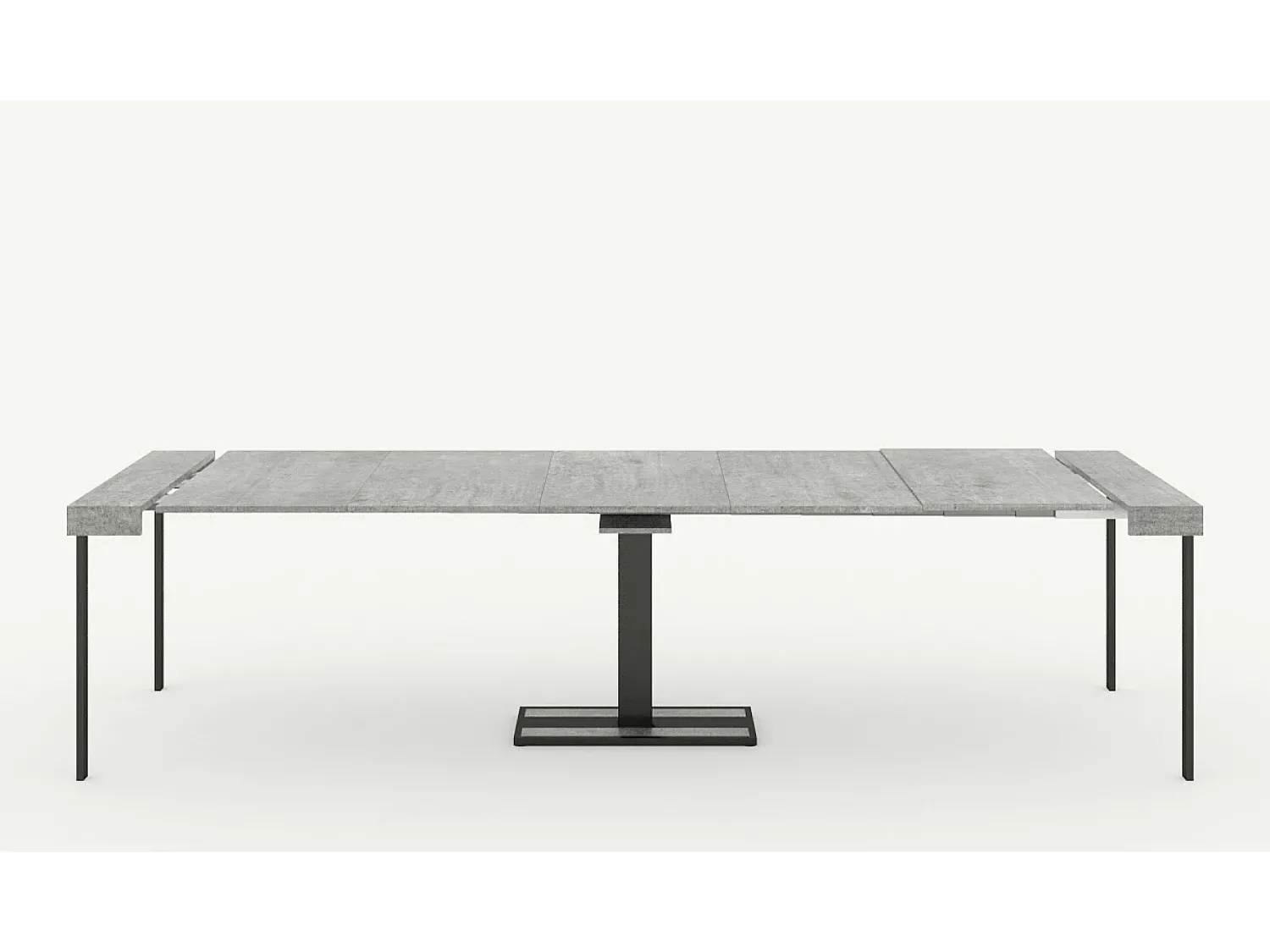 Consola|ITAMOBY Mesa consola extensível 90x40/196 cm Capital Small Carvalho Natural quadro Antracite Natural claro