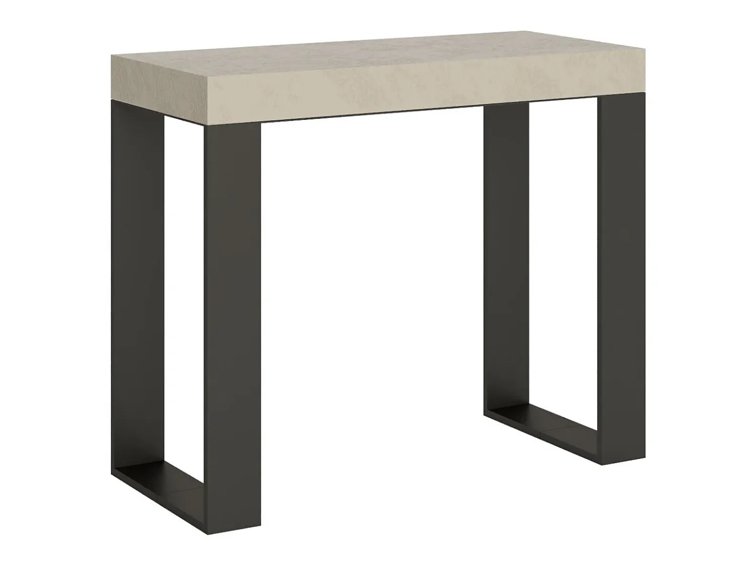 Consola|ITAMOBY Mesa consola extensível 90x40/300 cm Tecno Cachemira quadro Antracite Cinzento
