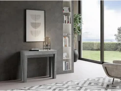 Consola*ITAMOBY Mesa consola extensível 90x40/300 cm Spimbo Cimento Cinzento
