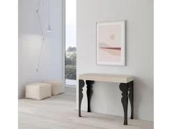 ITAMOBY Mesa consola extensível 90x40/300 cm Paxon Cachemira quadro Antracite Cinzento