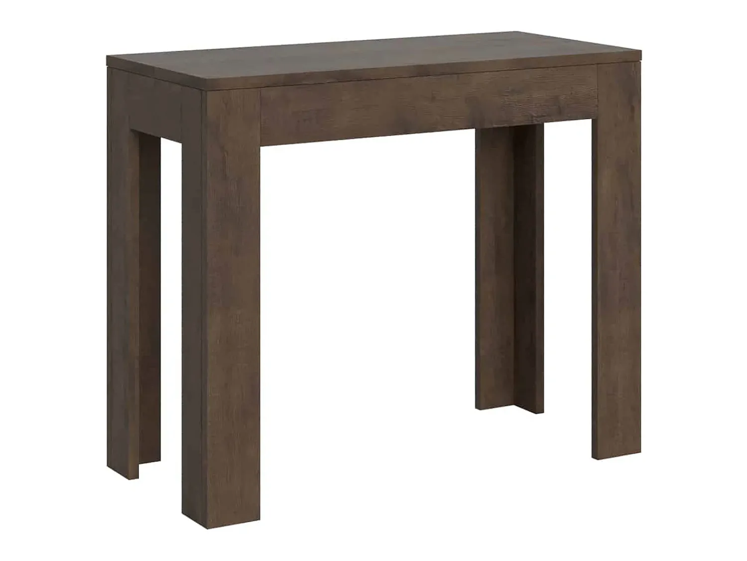 Consola|Ityhome Mesa consola extensível 90x42/302 cm Bora nogueira Castanho