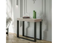 Clearance ITAMOBY Mesa consola extensível 90x40/300 cm Elettra Cachemira quadro Antracite Cinzento