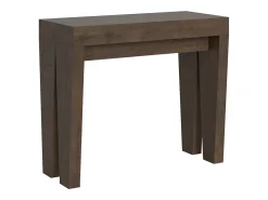 Consola*ITAMOBY Mesa consola extensível 90x40/300 cm Spimbo Nogueira Natural escuro