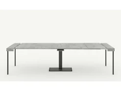 Consola*ITAMOBY Mesa consola extensível 90x40/300 cm Capital Cimento quadro Antracite Cinzento