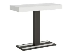 Consola|ITAMOBY Mesa consola extensível 90x40/300 cm Capital Cinza Branca quadro Antracite Branco