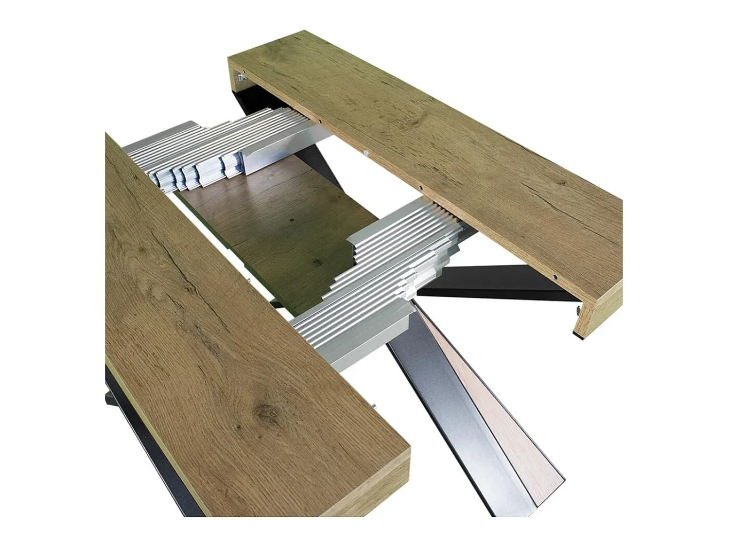 Sale ITAMOBY Mesa consola extensível 90x40/300 cm Diago Cinza Branca quadro Antracite Branco