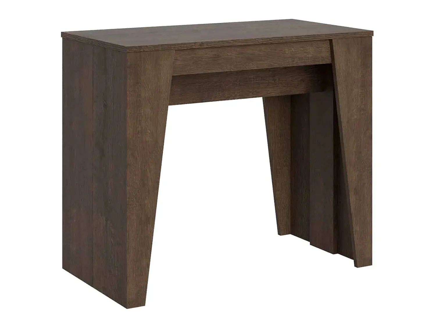 Ityhome Mesa consola extensível 90x48/204 cm Anvar Small nogueira^ Consola