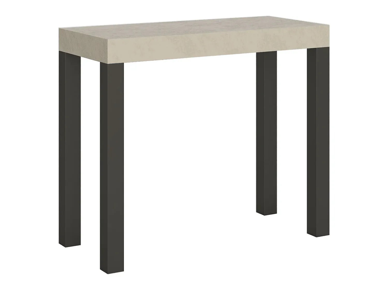 Consola|ITAMOBY Mesa consola extensível 90x40/300 cm Everyday Cachemira quadro Antracite Cinzento