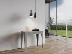 ITAMOBY Mesa consola extensível 90x42/198 cm Isotta Small Cimento^ Consola