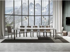 Consola*ITAMOBY Mesa consola extensível 90x40/300 cm Everyday Cinza Branca quadro Antracite Branco