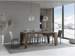 Consola|ITAMOBY Mesa consola extensível 90x40/300 cm Naxy Nogueira Natural escuro
