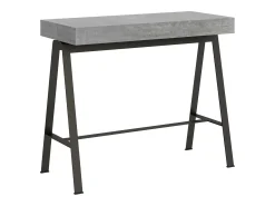 Sale ITAMOBY Mesa consola extensível 90x40/196 cm Banco Small Cimento quadro Antracite Cinzento