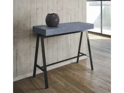 Sale ITAMOBY Mesa consola extensível 90x40/196 cm Banco Small Cimento quadro Antracite Cinzento