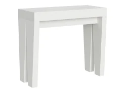 Consola*ITAMOBY Mesa consola extensível 90x40/196 cm Spimbo Small Cinza Branca Branco