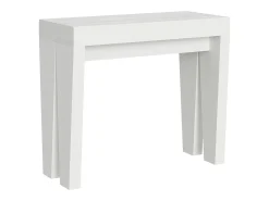 Consola*ITAMOBY Mesa consola extensível 90x40/196 cm Spimbo Small Cinza Branca Branco