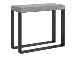 Sale ITAMOBY Mesa consola extensível 90x40/196 cm Elettra Small Cimento quadro Antracite Cinzento