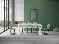 Consola|ITAMOBY Mesa consola extensível 90x40/300 cm Diago Cinza Branca quadro Branco