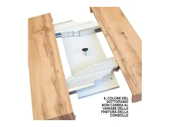 Consola|ITAMOBY Mesa consola extensível 90x40/300 cm Linea Evolution Cinza Branca quadro Antracite Branco