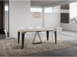 Ityhome Mesa consola extensível 90x40/300 cm Algo caxemira quadro antracite^ Consola