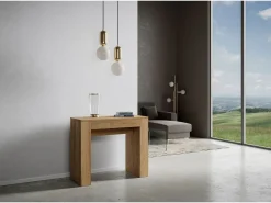 ITAMOBY Mesa consola extensível 90x42/198 cm Modem Small Carvalho Natural^ Consola