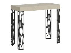 Consola|ITAMOBY Mesa consola extensível 90x40/300 cm Ghibli Cachemira quadro Antracite Cinzento