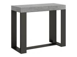 ITAMOBY Mesa consola extensível 90x40/196 cm Futura Small Cimento quadro Antracite^ Consola