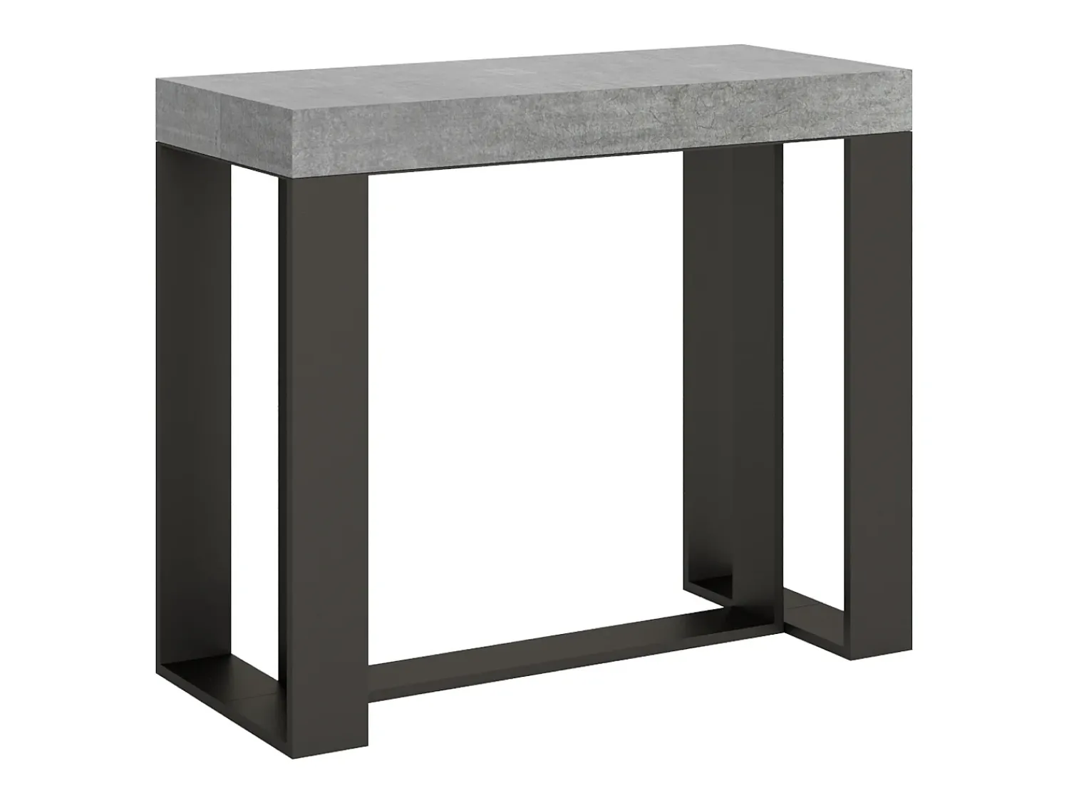 ITAMOBY Mesa consola extensível 90x40/196 cm Futura Small Cimento quadro Antracite^ Consola