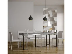 ITAMOBY Mesa consola extensível 90x40/196 cm Futura Small Cimento quadro Antracite^ Consola