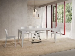 Sale Ityhome Mesa consola extensível 90x42/198 cm Zima Small cinza branca Branco