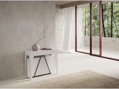 Sale Ityhome Mesa consola extensível 90x42/198 cm Zima Small cinza branca Branco