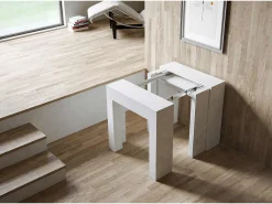 ITAMOBY Mesa consola extensível 78x47/299 cm Allin Espatulado extensões internas^ Consola