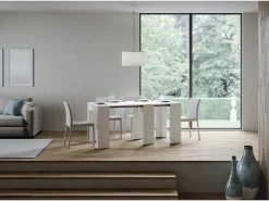ITAMOBY Mesa consola extensível 78x47/299 cm Allin Espatulado extensões internas^ Consola