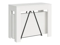 Consola*ITAMOBY Mesa consola extensível 90x42/198 cm Scicca Small Cinza Branca Branco