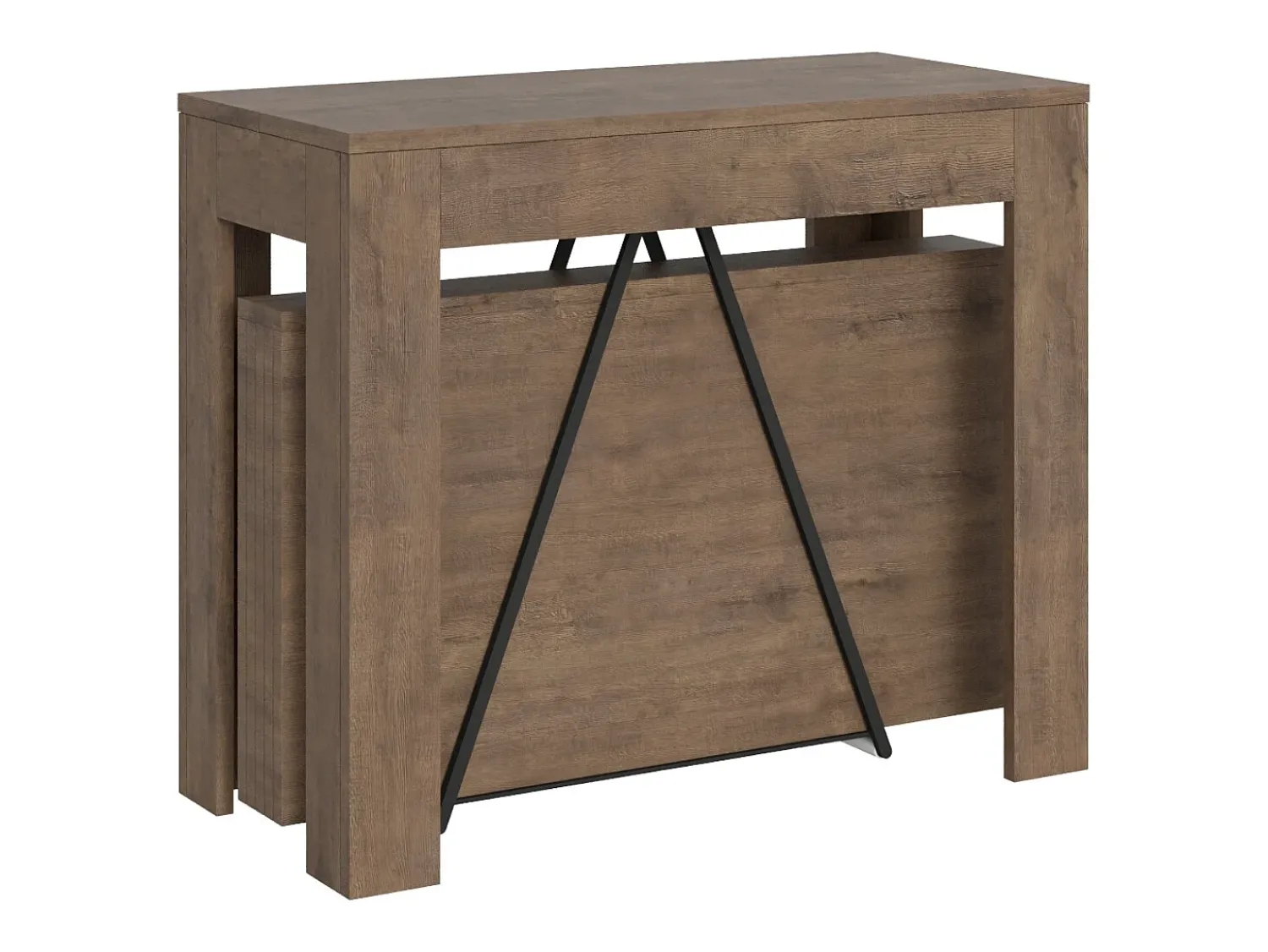 ITAMOBY Mesa consola extensível 90x42/198 cm Scicca Small Nogueira^ Consola