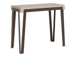 ITAMOBY Mesa consola extensível 90x40/300 cm Rio Cachemira quadro Ferrugem^ Consola